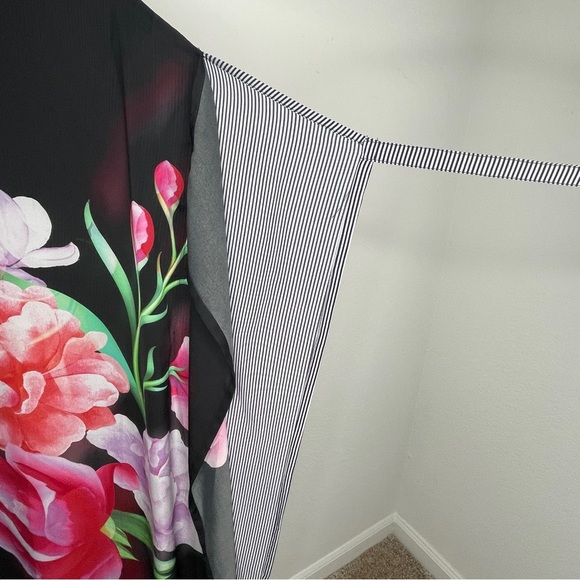 Alembika Floral Flowy Midi Dress Vacation Beach Coastal Size Small - Picture 9 of 13